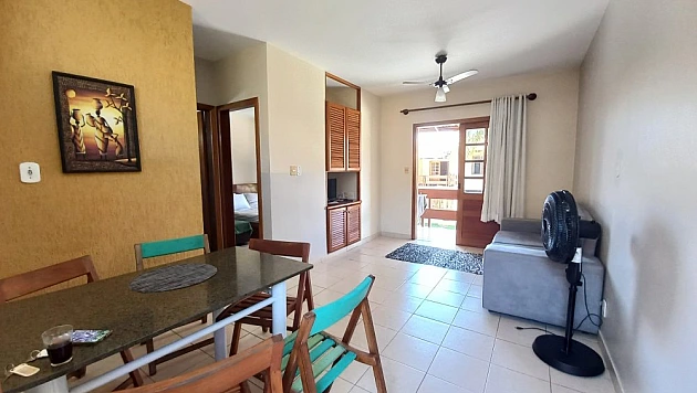 TEMPORADA - FLAT 1 QUARTO NA AVENIDA DA PRAIA DE TAPERAPUAN Apartamento