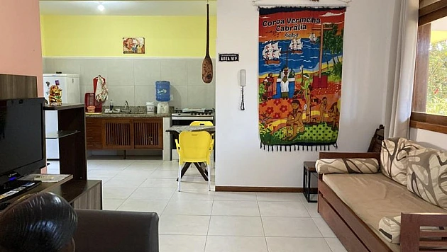 TEMPORADA - APTO DE 1 QUARTO UMA QUADRA DA PRAIA DE TAPERAPUAN Apartamento